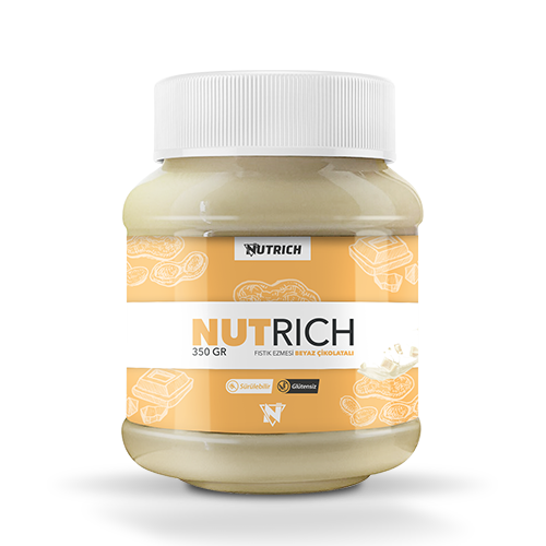 Nutrich Creamy Beyaz Çikolatalı Doğal Fıstık Ezmesi 350 Gr